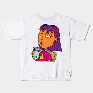 Side Eye Girl Cartoon Collection Kids T-Shirt